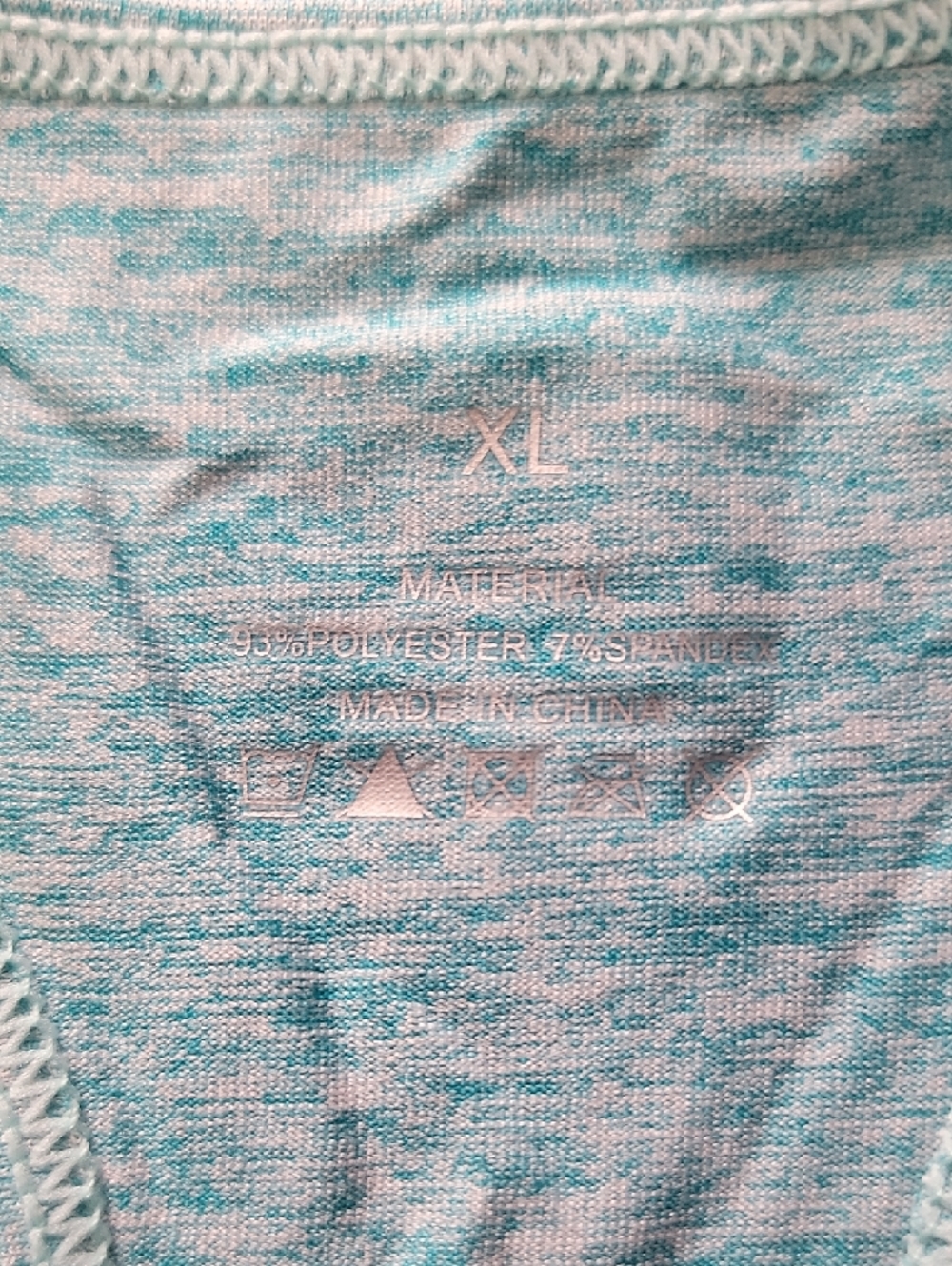 Light Aqua Racerback Tank Top - Picture 2 of 3